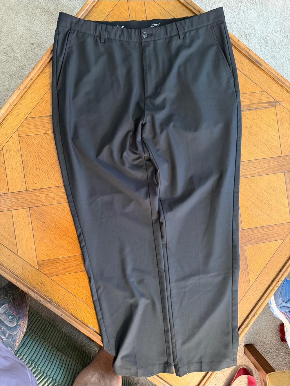 Men's Greg Norman Black Dress Pants - 40x32
